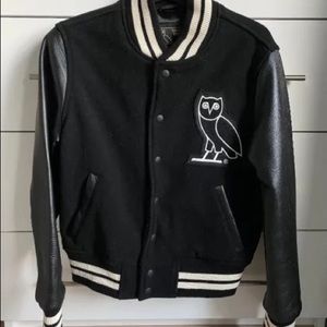 Ovo varsity jacket. No longer available as Ovo stopped making women’s clothes.